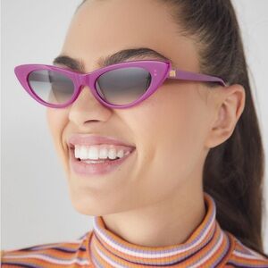 Crap Eyewear Cat Eye Sunglasses in Bright Fuchsia